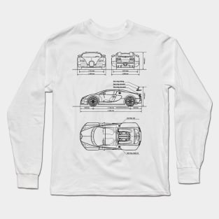 Veyron Grandsport Blueprint Long Sleeve T-Shirt